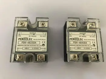 Однофазное твердотельное реле PDH-4825DA SSR-25DA/PDH-4840DA SSR-40DA постоянного тока в переменный Вход 3-32 В постоянного тока, выход 24-380 В переменного тока