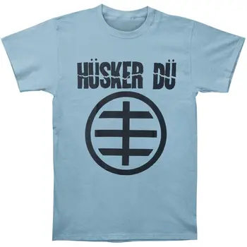 Мужская футболка Husker Du Blue с логотипом Symbol Circle, маленькая синяя