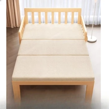 Диван-кровать из массива дерева, бук, двухтактный, раскладывающийся для сидения и лежания, кровать двойного назначения для гостиной, многофункциональная кровать для спальни