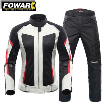 Мотоциклетная куртка, костюм для мотоциклиста, гоночное защитное снаряжение, куртки для мотокросса, женское, мужское уличное снаряжение, дышащее, S-2XL
