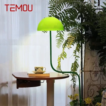 Торшер TEMOU Nordic Green Fashion Art Современная семейная гостиная, Креативная спальня, светодиодный декоративный светильник
