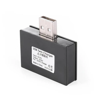 2X Зарядное устройство USB 2.0 от мужчины к женщине Двойной 2-портовый USB Dc 5V Разветвитель для зарядки Концентратор Адаптер Конвертер Разъем