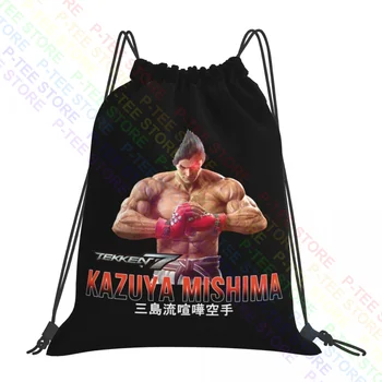 Spencers Kazuya Mishima Tekken 7 Сумки на шнурке Спортивная сумка Модная Спортивная сумка для плавания Одежда Рюкзаки