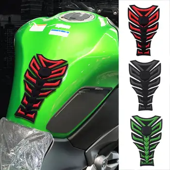 3D резиновая наклейка для мотоцикла, накладка на бензобак, защитная крышка, наклейки, чехол в стиле рыбьей кости для Honda Kawasaki Suzuki