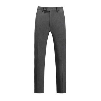 2023 Осенние новые мужские модные эластичные брюки с темпераментом, устойчивые к морщинам и не глаженые Деловые повседневные зауженные брюки