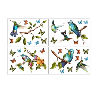 YYSD, наклейки с птицами, бабочки, Летающие птицы, наклейки, Клейкие украшения