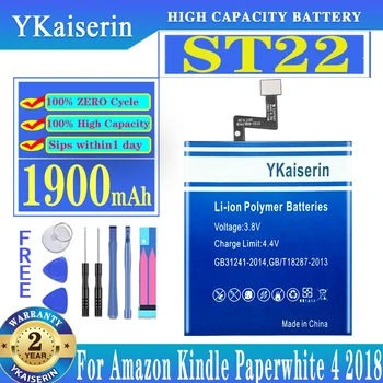 YKaiserin Аккумулятор ST22 ST 22 Для Amazon Kindle Paperwhite 4 Paperwhite4 2018 58-000246 58-000271 Аккумулятор для телефона 1900 мАч + Инструменты