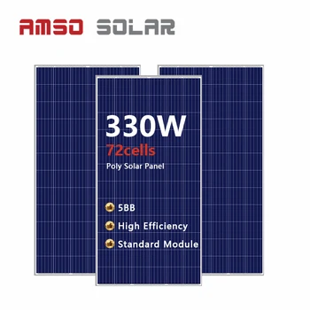 Горячая продажа 320 Вт 330 Вт 340 Вт 350 Вт Поликристаллическая солнечная панель -это солнечная панель мощностью 330 Вт с 30-летней гарантией