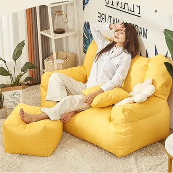 Кресло с откидной спинкой, Ленивый диван, мягкие скандинавские водонепроницаемые пуфы, Диваны для гостиной, Дизайнерская мебель Divani Da Soggiorno