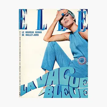 Постер журнала Elle, Ситкер для дома, Детская гостиная, Бампер, Забавное окно, Багаж, Художественные наклейки, украшения на фоне стены автомобиля