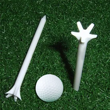 50шт 70мм Белый мяч для гольфа Деревянная тройник Спорт на открытом воздухе Деревянные тройники