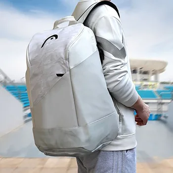 Оригинальный рюкзак для тенниса Head Team, многофункциональная спортивная сумка для ракеток для бадминтона на 1-2 предмета, падель с сумкой для обуви