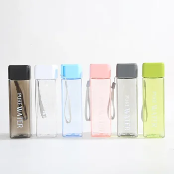 Креативный и минималистичный Портативный Трендовый Термостойкий Пластиковый стакан для воды Портативный Открытый Прозрачный Пластиковый стакан