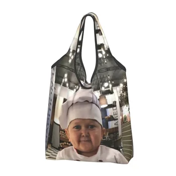 Hasbulla Cooking Master Бакалейные сумки для покупок, женские забавные сумки для покупок через плечо, сумки большой емкости