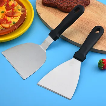 Металлическая лопатка для сковородки из нержавеющей стали Скребок для гамбургеров скребок для блинов Отлично подходит для барбекю-гриля