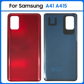 Новинка для Samsung Galaxy A41 A415 SM-A415F/DSN Пластиковая Панель Крышка Батарейного Отсека Задняя Дверь A41 Корпус Замена Наклейки На Корпус