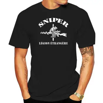 Мода 2022 года, горячая распродажа, вдохновленная Французским Иностранным легионом Etrangere Special Forces Sniper, черная футболка