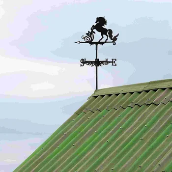 Металлический флюгер на крыше, Направляющий флюгер, Декор для двора для животных, Садовый кол из железа