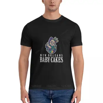 футболка мужская хлопчатобумажная Классическая New Orleans Baby Cakes, незаменимая футболка, футболка с аниме, быстросохнущая рубашка, черная футболка