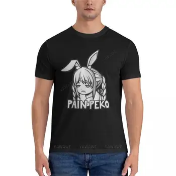 Pain Peko Usada Pekora, классическая футболка, футболки для мужчин, хлопковые футболки оверсайз для мужчин, футболки с графическим рисунком, футболки