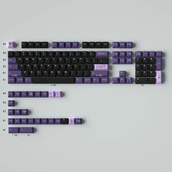 Колпачки для клавиш Bowz Keyboard для темы GMK First Love Вишневый профиль PBT Dye Sub Фиолетовый колпачки для клавиш Clone Keycaps