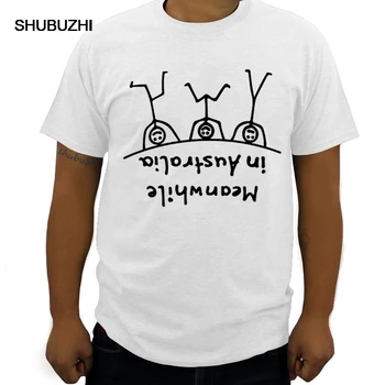 тем временем в Австралии мужская футболка shubuzhi элитного бренда, летняя модная футболка в стиле хип-хоп, повседневная футболка с коротким рукавом