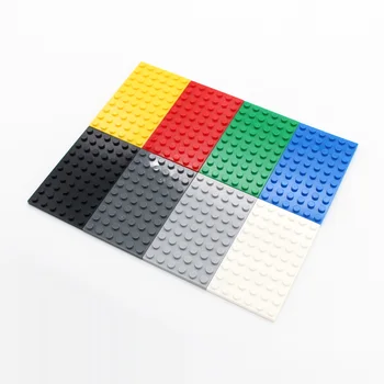 6 шт. пакет MOC Brick 3033 Пластина 6x10 Классическая деталь DIY Строительные блоки Креативные Совместимы с детскими игрушками Assembles Particles