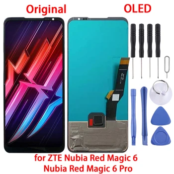 Оригинальный OLED-ЖК-экран для ZTE Nubia Red Magic 6/ Nubia Red Magic 6 Pro с цифровым преобразователем в полной сборке