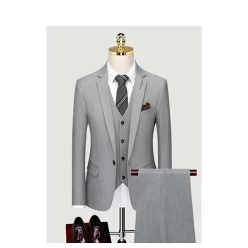 Сшитое на заказ свадебное платье жениха, блейзер, костюмы, брюки, деловые классические брюки SA08-10599