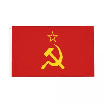 Серп и Молот СССР CCCP Российский Советский Флаг Флаг Открытый Баннер Всепогодное Украшение Двухсторонние Флаги размером 2x3 3x5 4x6 5x8 ФУТОВ
