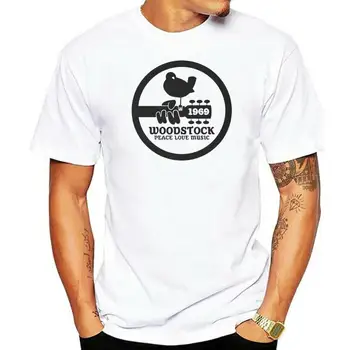 50-летие Вудстока 2022 Peace Love Music, изготовленная на заказ мужская футболка