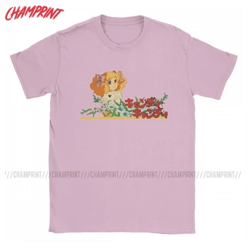 Мужская Футболка с аниме candy Candy, новинка из аниме 70-х, хлопковые футболки с круглым вырезом, футболки с коротким рукавом, идея подарка, одежда