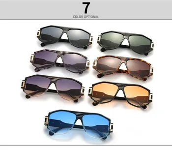 Высококачественные солнцезащитные очки большого размера Мужские Элитный бренд Мужские очки Ретро Gafas De Sol Hombre Uv400