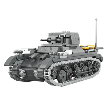Военная серия WW2 1: 35 PzKpfw I Ausf B Танк Классическая Коллекционная модель Строительные блоки Кирпичи Игрушки Подарки