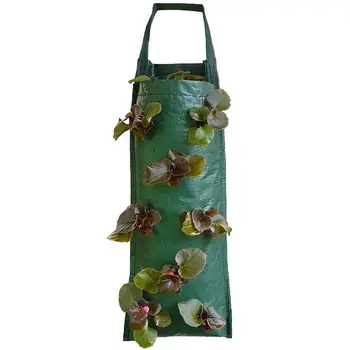 Сумки для выращивания клубники, Портативная Дизайнерская сумка для выращивания цветов, Многоразовые Настенные Толстые сумки для выращивания овощей для садовых принадлежностей