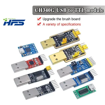 Модуль CH340, USB к TTL CH340G, CH340G, с небольшой платой для проволочной щетки, микроконтроллер STC, USB к последовательному интерфейсу Вместо PL2303