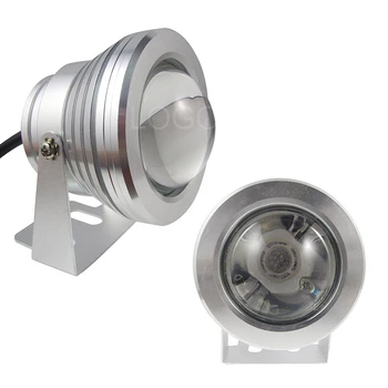 Светодиодная лампа для мытья бассейна мощностью 12 В 10 Вт, водонепроницаемая лампа 1,2 м, наружная выпуклая линза, водонепроницаемая лампа белого / RGB