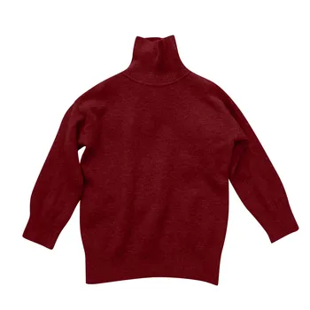 Женская одежда 2023 Новые поступления Женский пуловер вязаный свитер с длинными рукавами и высоким воротом Водолазка Повседневный Удобный свободный топ