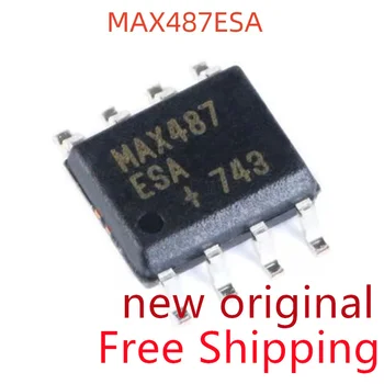 Бесплатная Доставка 10 шт MAX487 MAX487ESA + T 1/1 Приемопередатчик Половина RS422 RS485 8-SOIC Интерфейсные Драйверы Приемники Приемопередатчики