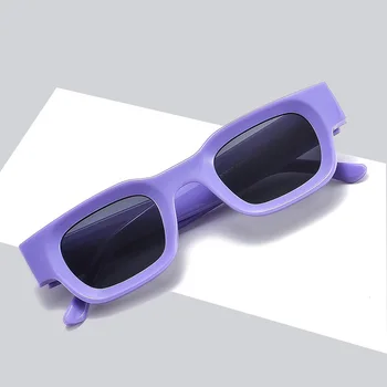 Новые квадратные солнцезащитные очки ярких цветов в Европе и Соединенных Штатах, Модные очки в маленькой оправе, солнцезащитные очки для улицы