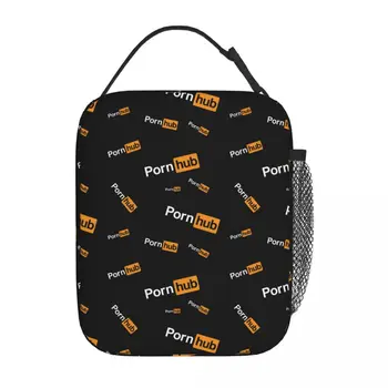 Торговая марка Pornhub с логотипом, изолированная сумка для ланча, коробка для еды, многоразовый термоохладитель, ланч-боксы