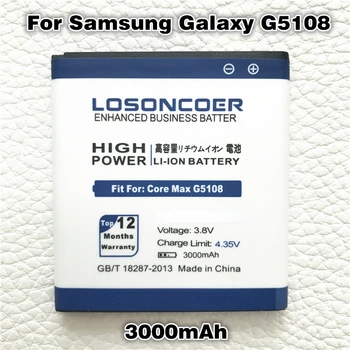 LOSONCOER 3000 мАч для Samsung Galaxy Core Max G5108 SM-G5108Q G5108S G5108H G5109 EB-BG510CBC