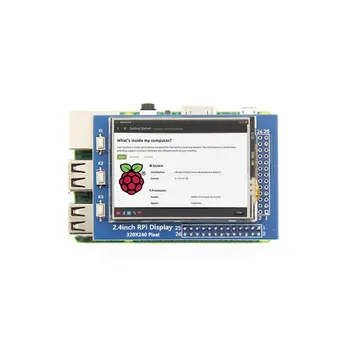 Raspberry Pi 2,4-дюймовый сенсорный TFT-дисплей с разрешением экрана 320x240 для Raspberry Pi 3B +/4B