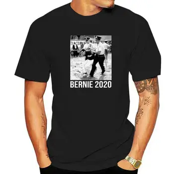 Футболка Bernie Sanders Protest Arrest's с коротким рукавом, дизайнерская мужская футболка, топы и тройники в стиле хип-хоп, хлопок, уличная