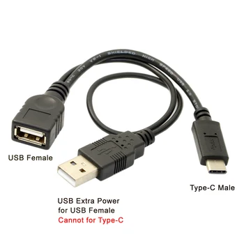 CY USB Type C OTG Адаптер USB-C Type-C USB 3.1-USB 2.0 Женский OTG Кабель для Передачи Данных с Питанием для Мобильного Телефона Планшета Ноутбука