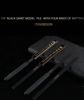 Черный Шлифовальный напильник Грубый /Средний / Мелкий /Масляный Сетчатый Военный Diorama GK Model Craft Tools Шлифовальный Напильник