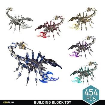 Металлическая техника Пазл с насекомыми и животными 3D-комплект для сборки Детский подарок, стрессоустойчивая игрушка для взрослых