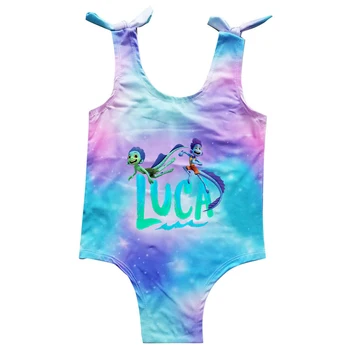 Disney Luca Alberto Sea Monster, цельный купальник для малышей от 2 до 9 лет, одежда для плавания для девочек, Детские купальники, купальный костюм