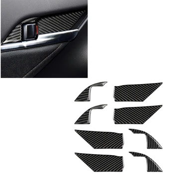 8ШТ Дверная ручка автомобиля Внутренняя отделка чаши Рамка Прокладка крышки Наклейка Stirp для Toyota Camry 2018-2023