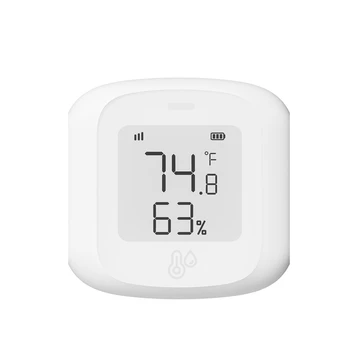 Умный Wifi Датчик температуры и влажности Tuya, гигрометр для помещений, термометр с ЖК-дисплеем для Alexa Google Home